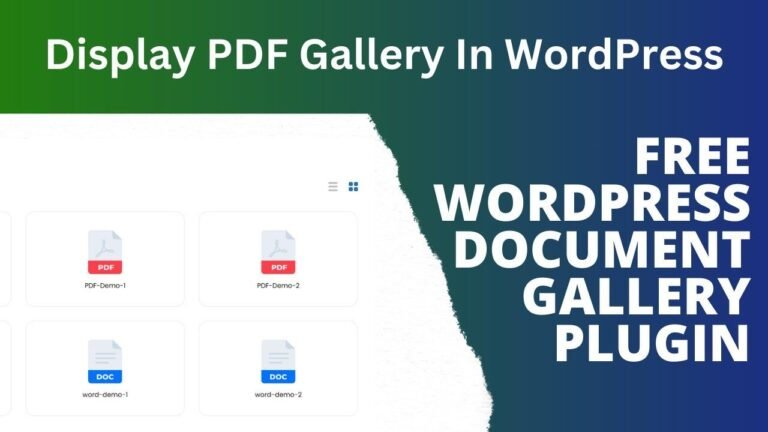 Get the free WordPress Document Gallery Plugin to easily showcase a PDF gallery on your WordPress site.