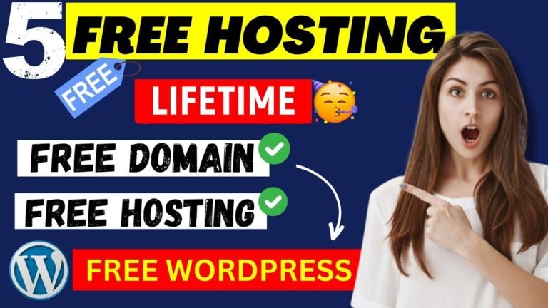 Get a free domain and hosting for life on your website in 2024, including free WordPress hosting.