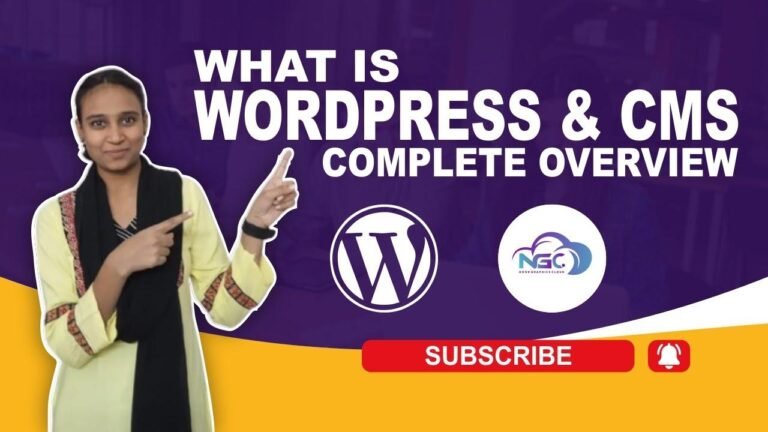 Introduction to WordPress and CMS: A Comprehensive Beginner’s Guide Tutorial #1