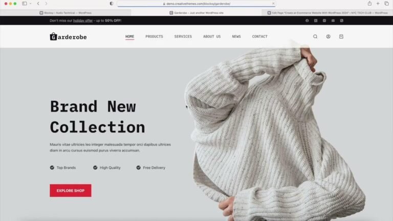 Learn how to build a professional online store using WordPress 2024 – Blocksy Theme Tutorial.