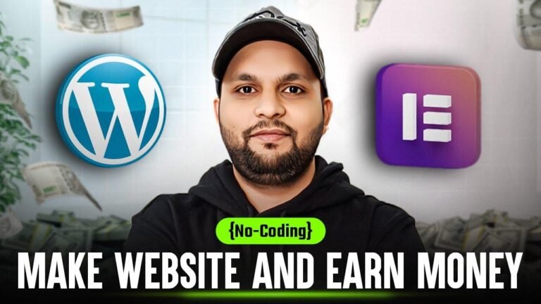 Learn to create website, earn for lifetime | Easy Elementor WordPress tutorial | Build your own WordPress site now.