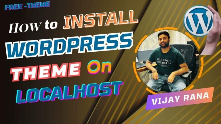 What is a WordPress Theme? | How to Install WordPress Theme on Localhost | Tutorial in Hindi