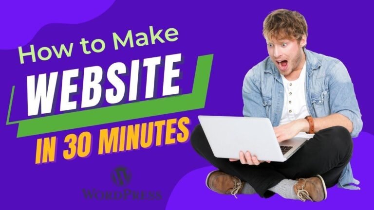 How to make a WordPress website in just 30 minutes from the beginning | Watch it live!