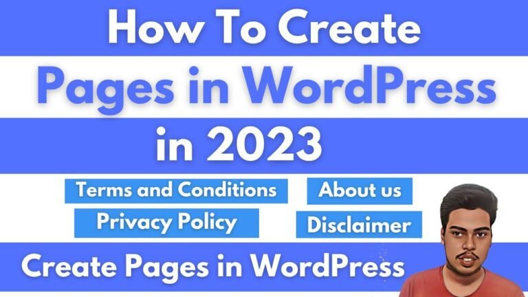 How to Make Pages in WordPress (Part 2) | About Us, Privacy Policy, Disclaimer, and More…