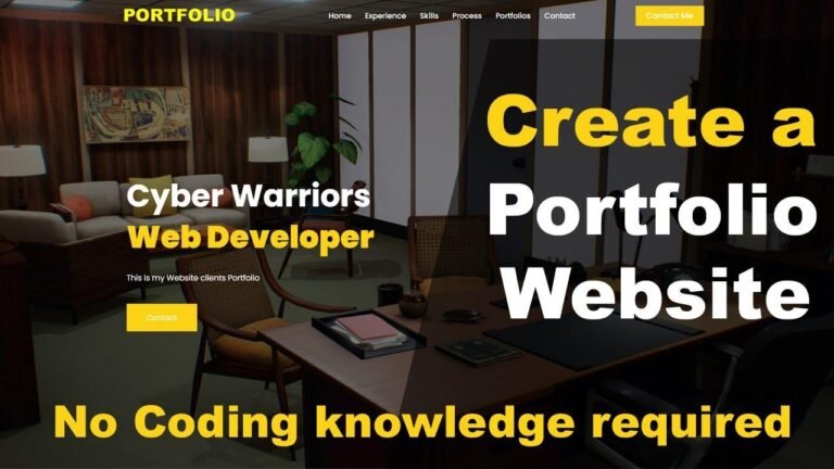 Creating a Portfolio Website with WordPress | Building a WordPress Site in 2024