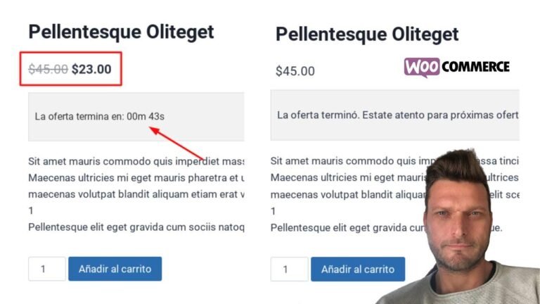 ✅ Countdown Temporary Discounts in Woocommerce (No plugins required)