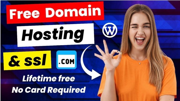 Get a premium domain name for free for your blog, including free hosting. Get a free .com domain and hosting.