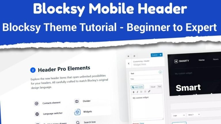 Blocksy’s mobile header tutorial covers everything from beginner to expert level, making it easy for humans to understand and implement.