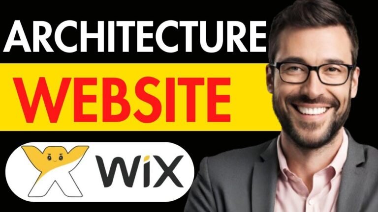 HOW TO CREATE A PROFESSIONAL ARCHITECTURE PORTFOLIO WEBSITE USING WIX
