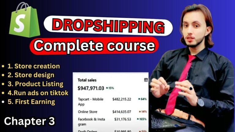 Learn Shopify Dropshipping in 2024 with this complete course in Urdu Hindi. Perfect for beginners getting started!