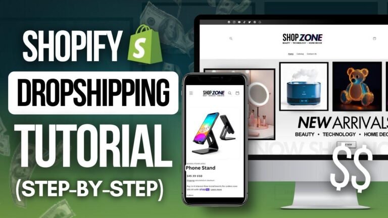 Create your own Shopify dropshipping store with our step-by-step tutorial. Easy and user-friendly guide for beginners.