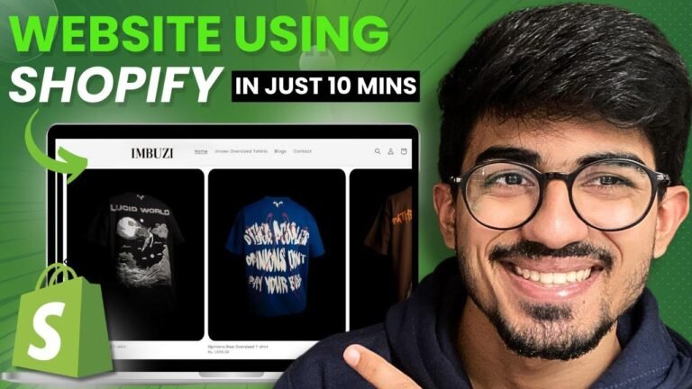 How can I create a Shopify store in just 10 minutes? Follow along with Ali Solanki’s step-by-step guide!