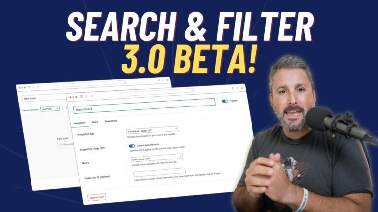New WordPress Plugin: Search & Filter 3.0 Beta for Filtering Posts!