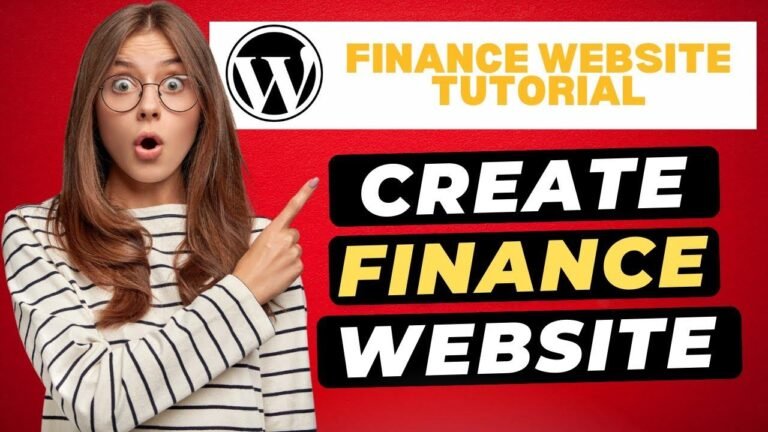 How to Make a Finance Website in WordPress 🔥 | Finance Website (Step-by-Step Guide!)