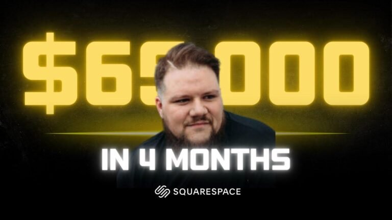 He made over $65,000 in just 4 months by creating Squarespace websites. Join the Six-figure Design Club!
