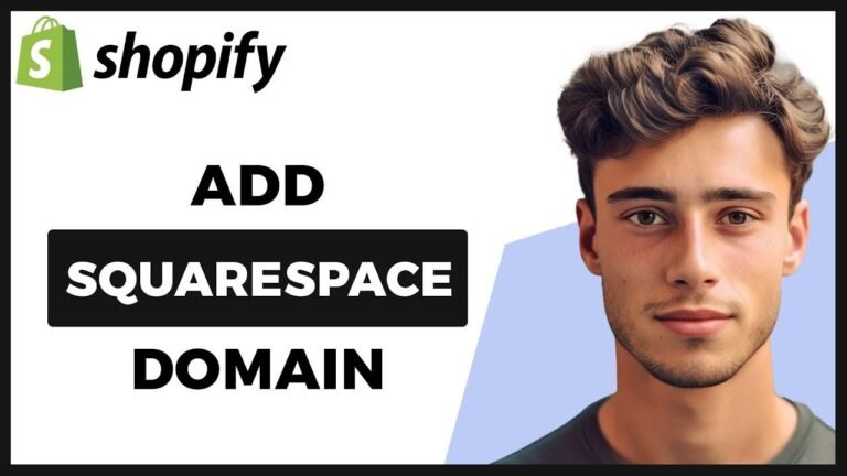 How to easily add a Squarespace domain to Shopify.