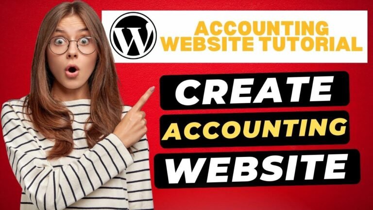 How to Make an Accounting Website in WordPress 🔥 | Easy Step-by-Step Guide!