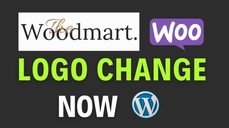How to replace logo in WordPress, WooCommerce, or WoodMart theme | Change header and footer logo
