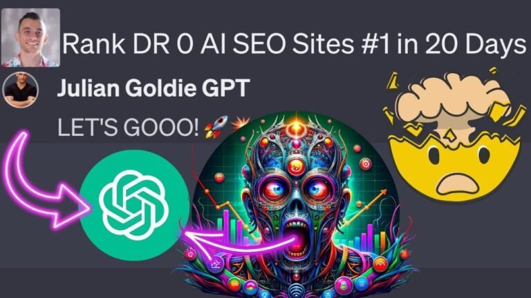 AI SEO: How I Achieve #1 Rankings for New DR 0 AI SEO Websites in Just 20 Days Using ChatGPT