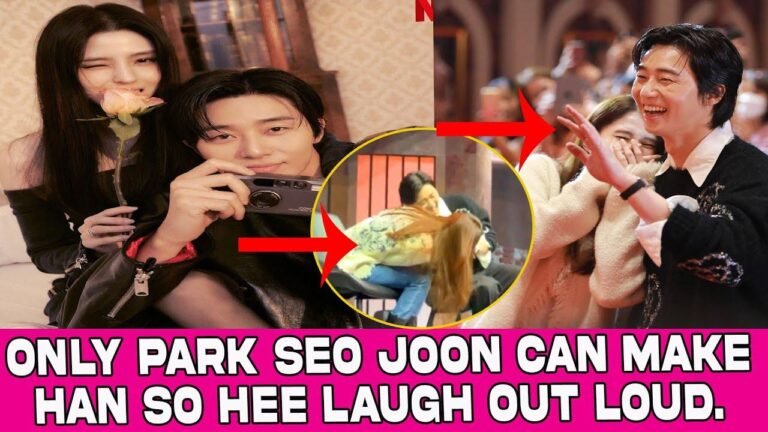 Han So Hee can only laugh out loud when with Park Seo Joon.