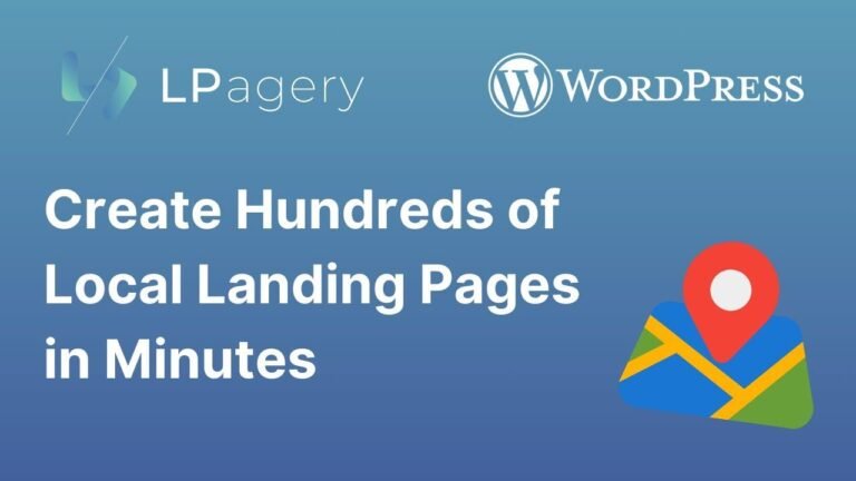 Learn how to quickly build multiple local landing pages with this WordPress Local SEO Tutorial using LPagery Pro. Create hundreds of pages in minutes!