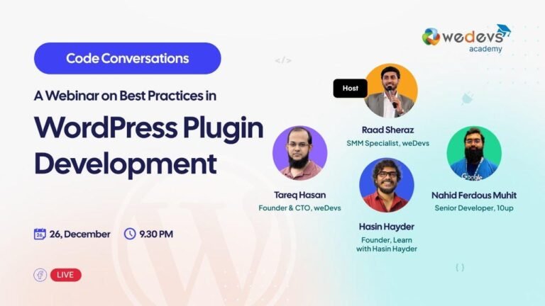 Unlock insider tips for developing WordPress plugins in our exclusive webinar.