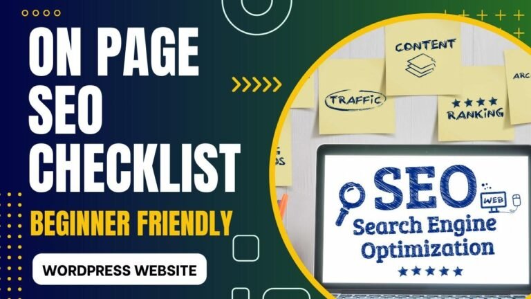 2024 On-Page SEO Checklist and Tutorial for WordPress Beginners