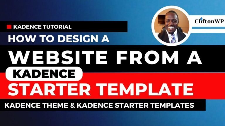 🔥Check out our new tutorial on personalizing a Kadence Starter Template to create a one-of-a-kind WordPress site!