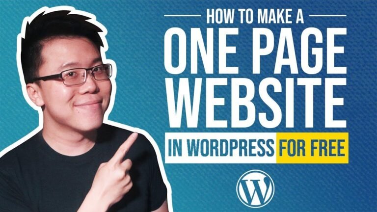 How to Easily Make A Single Page Website in WordPress Without Using a Page Builder