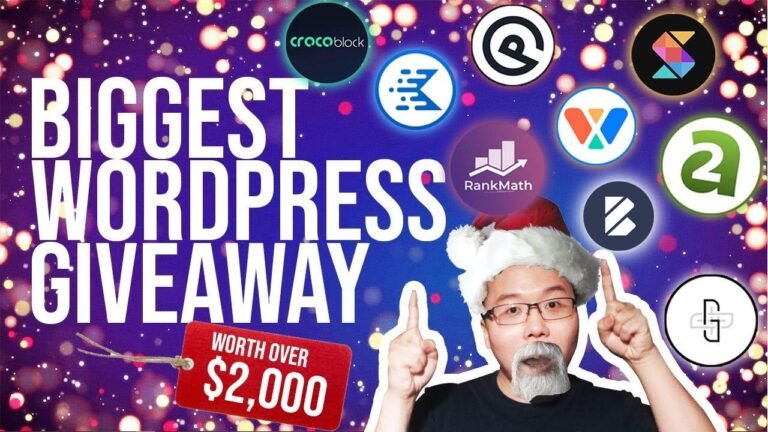 Largest Christmas Giveaway for WordPress – Gifts Valued at Over $2k!
