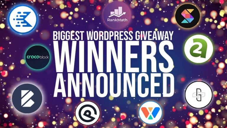 The winners of the Christmas giveaway have been announced.