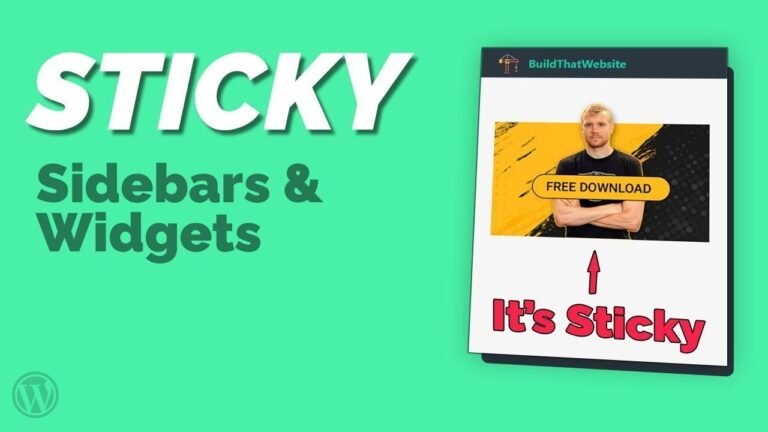 Enhance Your WordPress Experience with Easy Sticky Widgets & Sidebars