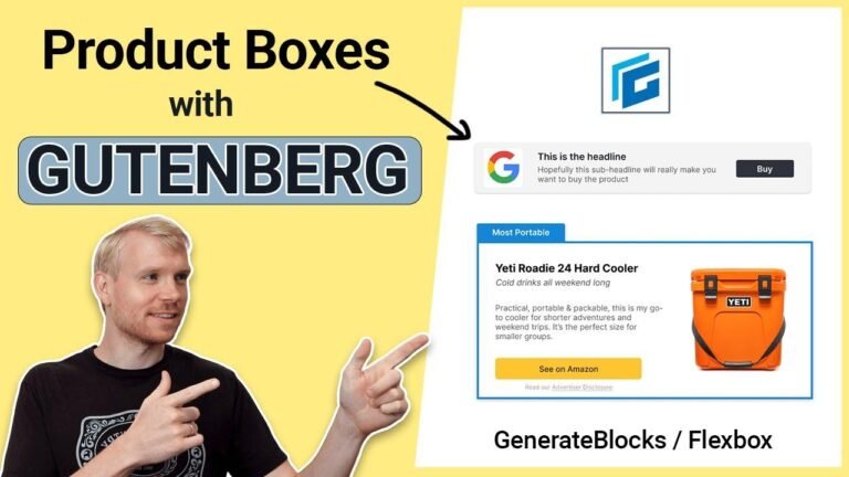 Creating Call-to-Action Product Boxes using GenerateBlocks and Gutenberg