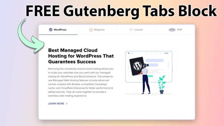 Create visually appealing and user-friendly tabs with images or icons using Gutenberg Blocks.