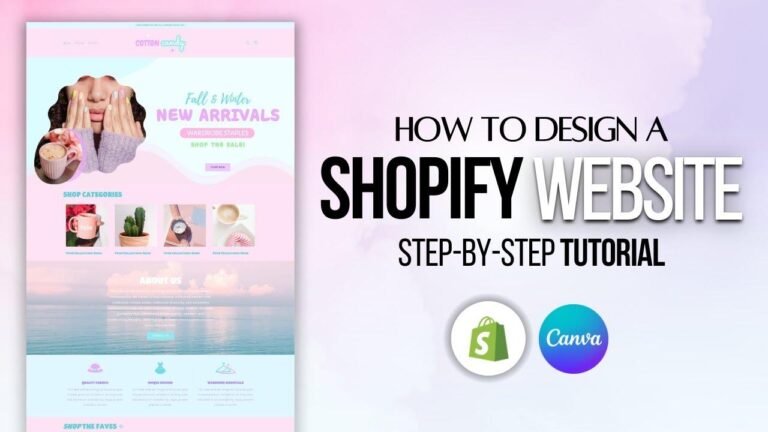 Step by Step Guide on How to Build a Soft-Colored Shopify Website