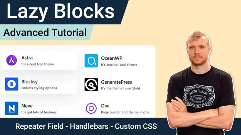 “Advanced Lazyblocks Tutorial – Utilizing Repeater Fields, Handlebars Helpers, and CSS Styling”