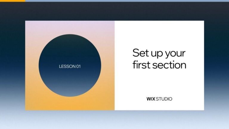 Start creating your first section using Wix Studio.