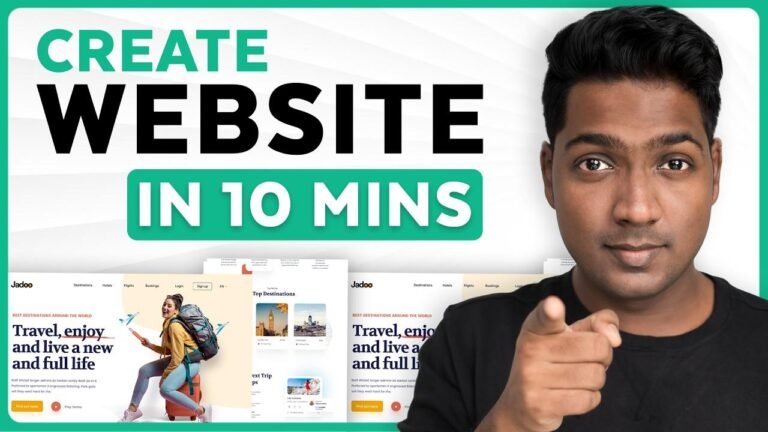How to Create a Website in 10 Minutes in 2024!