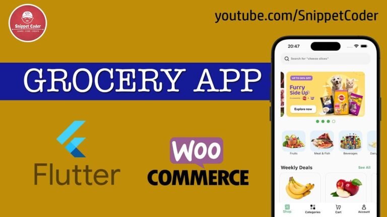 2024 Series: Grocery App Development with Flutter and WooCommerce