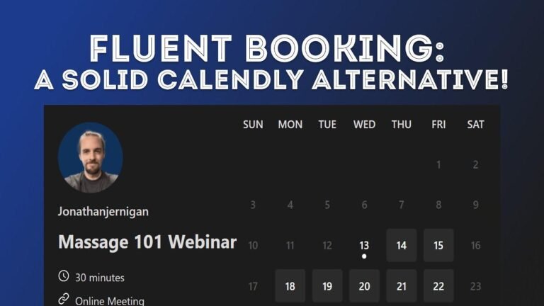 Check out Fluent Booking First Look, the WordPress plugin that serves as an alternative to Calendly. It offers seamless booking and scheduling solutions for your website.