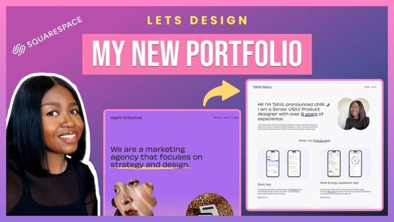 Check out my portfolio redesign and build process | Senior UX Designer | Squarespace-friendly. Easy for humans to read and understand.
