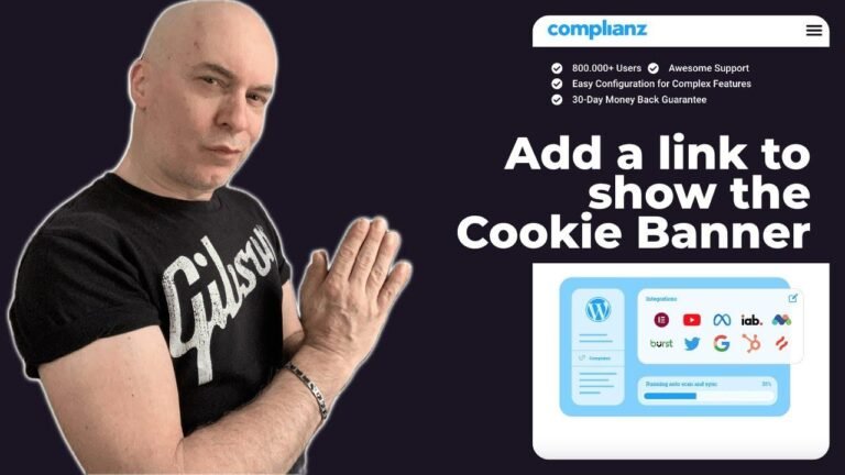 Adjust cookie preferences – Complianz WordPress plugin