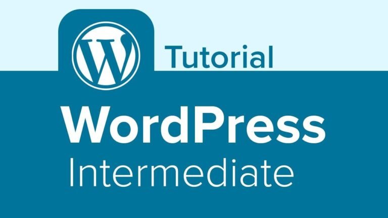 Intermediate Tutorial for WordPress