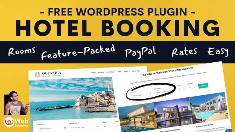 Free and feature-rich hotel booking plugin for WordPress – MotoPress Hotel Booking with PayPal Gateway.