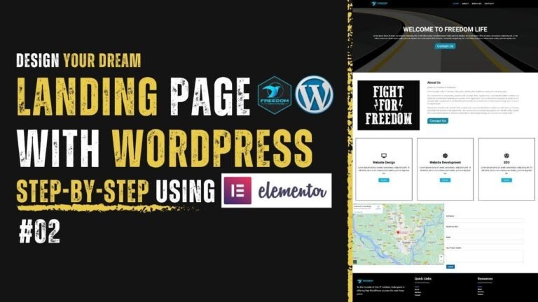 Learn how to create your ideal landing page using Elementor in WordPress with this easy step-by-step tutorial.