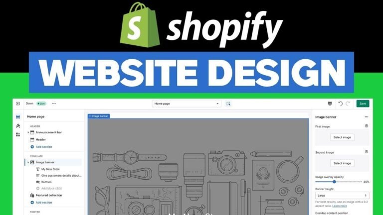 Complete Guide to Shopify Website Design Tutorial in 2024 | Easy Step-by-Step Instructions for Creating Your Own Website