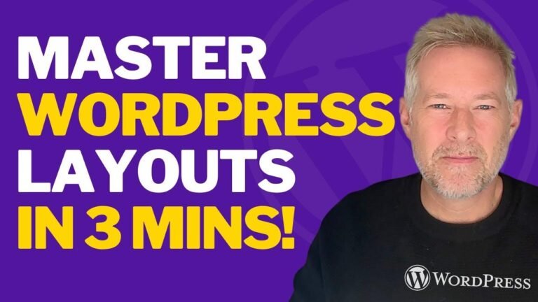 After weeks of mastering WordPress layouts, I’ll show you how in just 3 minutes!