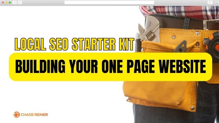 Local SEO Beginner’s Guide Part 2: Creating Your Single Page Website