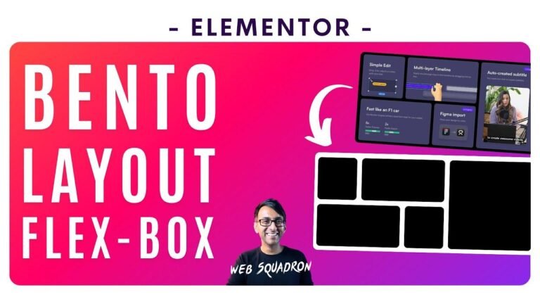 Learn how to create a Bento style layout using Flex Box Container in this Elementor WordPress tutorial.