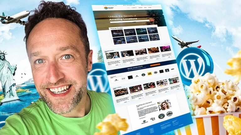 How to create a Travel Website using the WordPress platform and the Popcorn Theme in 2024.